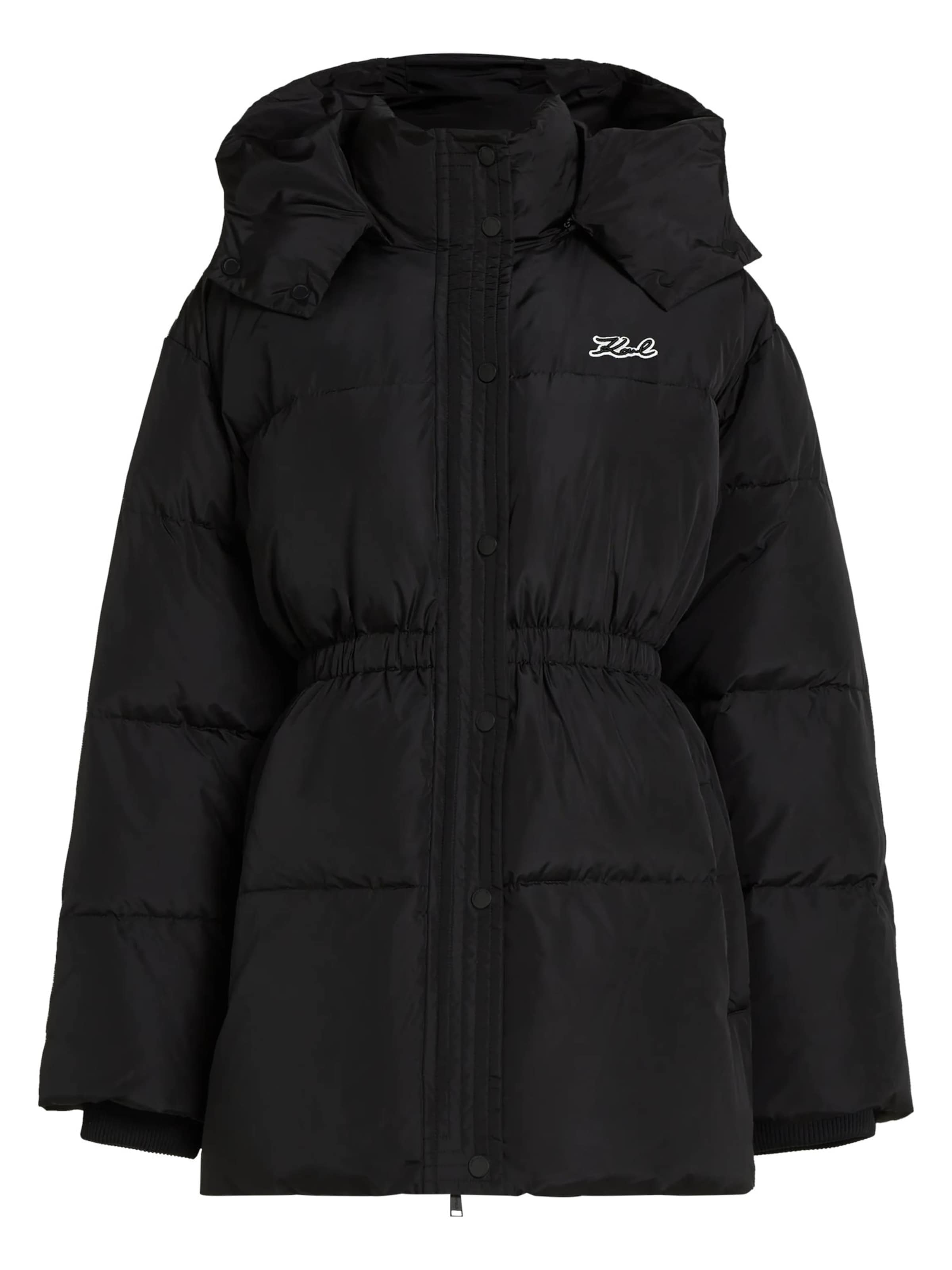 Karl Lagerfeld Mantel in Schwarz: Vorderseite