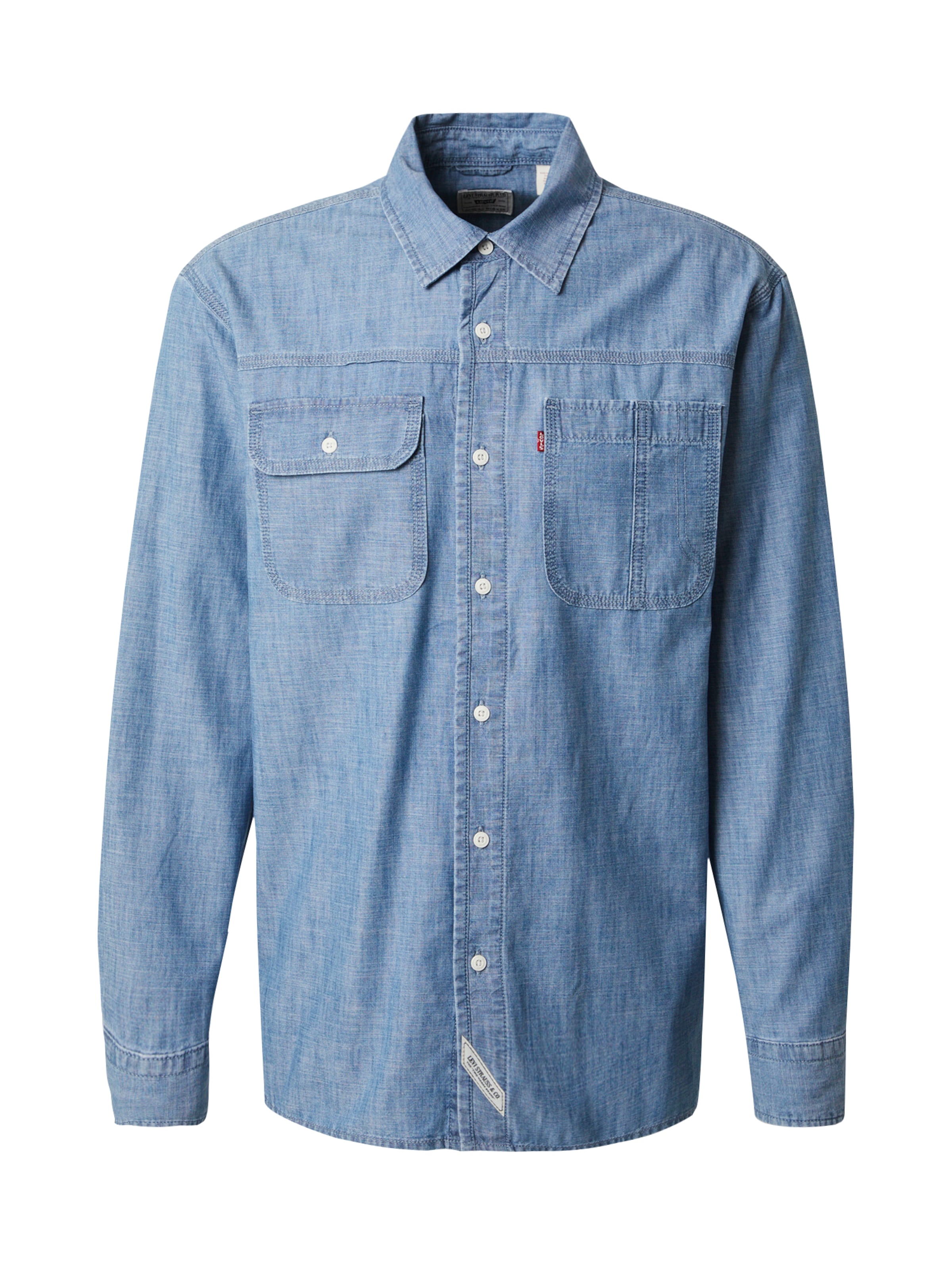 LEVI'S ® Regular fit Button Up Shirt 'LS Auburn Worker' in Blue: front