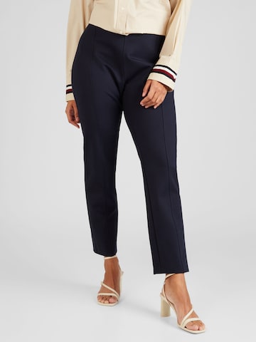 Slimfit Pantaloni de la Tommy Hilfiger Curve pe albastru: față