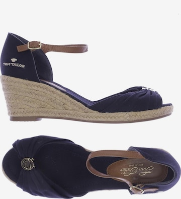 TOM TAILOR Sandals & High-Heeled Sandals in 42 in Blue: front