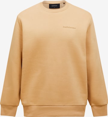 PEAK PERFORMANCE Sweatshirtpullover in Braun: Vorderseite