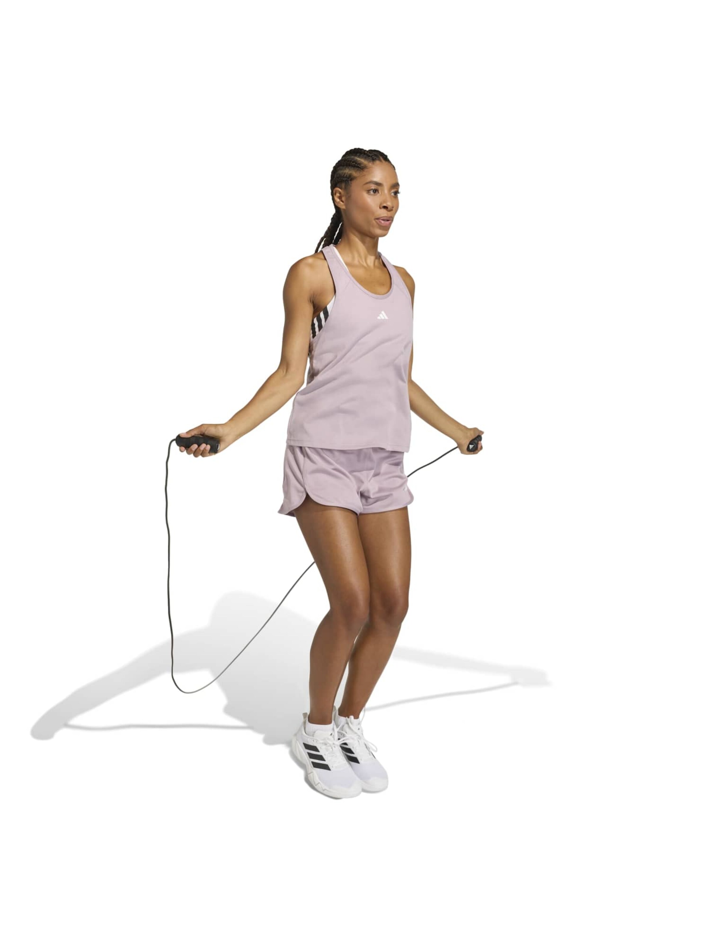 ADIDAS PERFORMANCE Loosefit Sportbroek 'Pacer Essentials' in Lila: voorkant