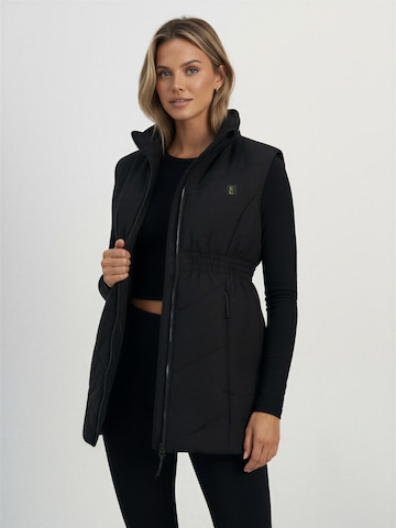 SUPERREBEL® GEAR Bodywarmer 'MERYL' in Zwart: voorkant