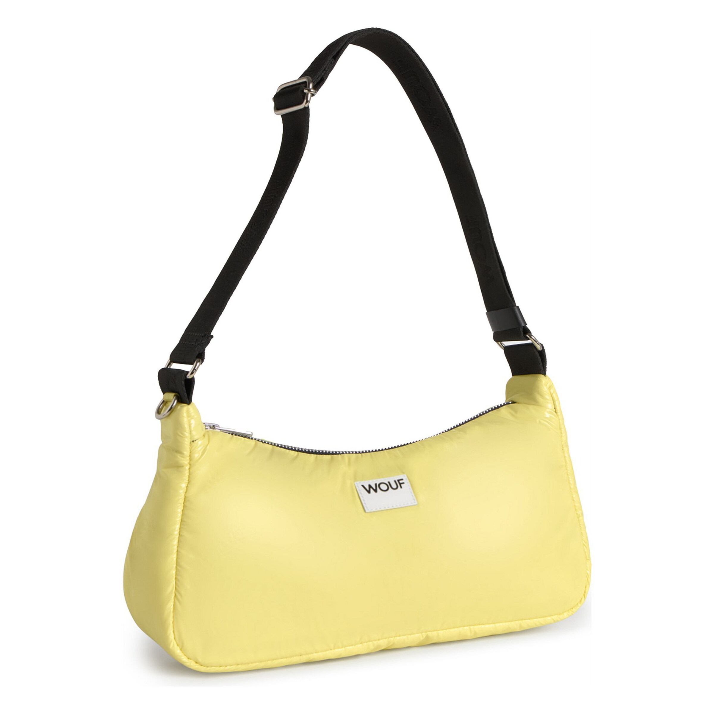 Wouf Schoudertas 'Glossy' in Geel