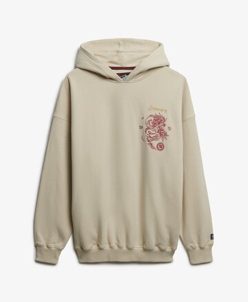 Superdry Sweatshirt 'Tokyo Narrative ' in Beige