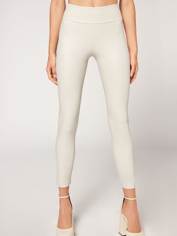 CALZEDONIA Skinny Leggings in Weiß