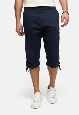 INDICODE JEANS Regular Broek in Blauw: voorkant