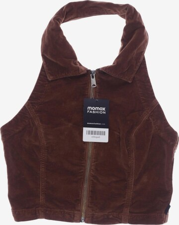 Superdry Vest in S in Brown: front