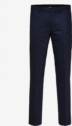 SELECTED HOMME Trousers with creases in Blue: front