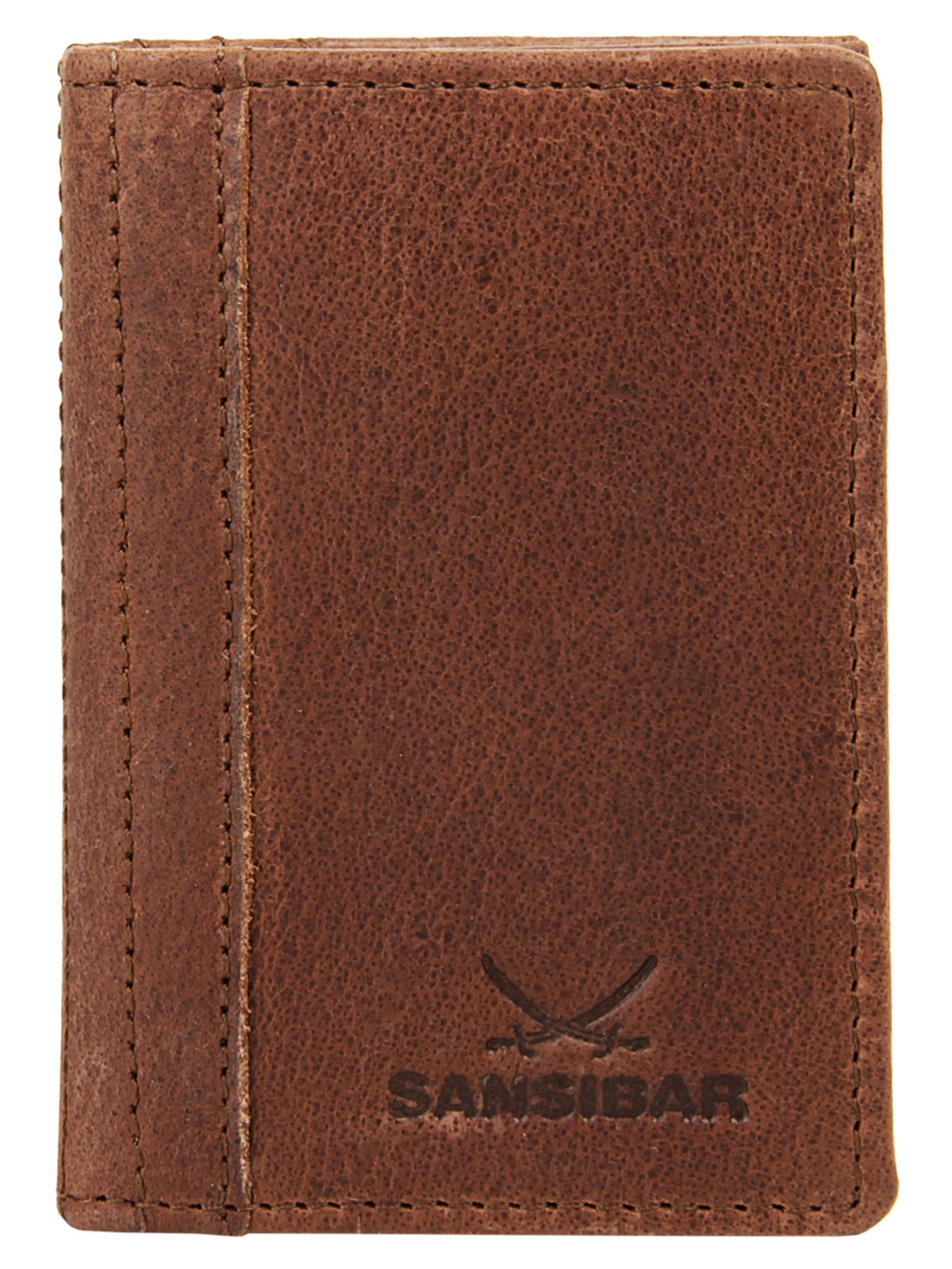 SANSIBAR Portemonnaie in Braun: Vorderseite