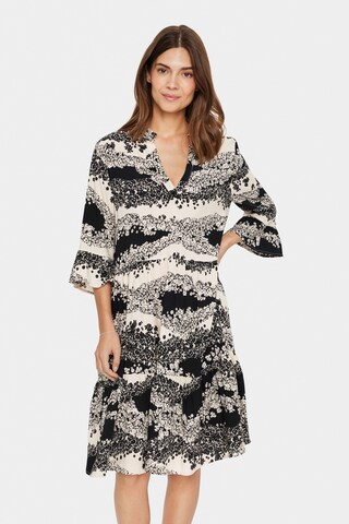 SAINT TROPEZ Kleid 'Eda' in Schwarz: Vorderseite