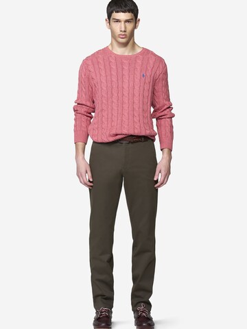 MEYER Regular Chino 'Bonn 2-8555' in Rood