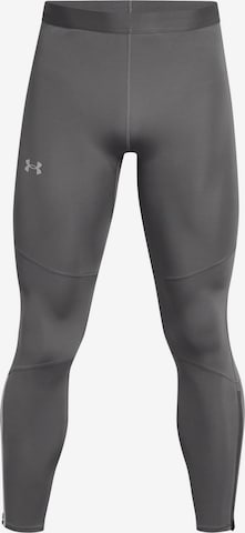 UNDER ARMOUR Skinny Workout Pants 'Launch Elite' in Grey: front