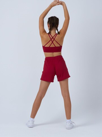 SPORTKIND Loosefit Sportbroek 'Bermuda Shorts' in Rood