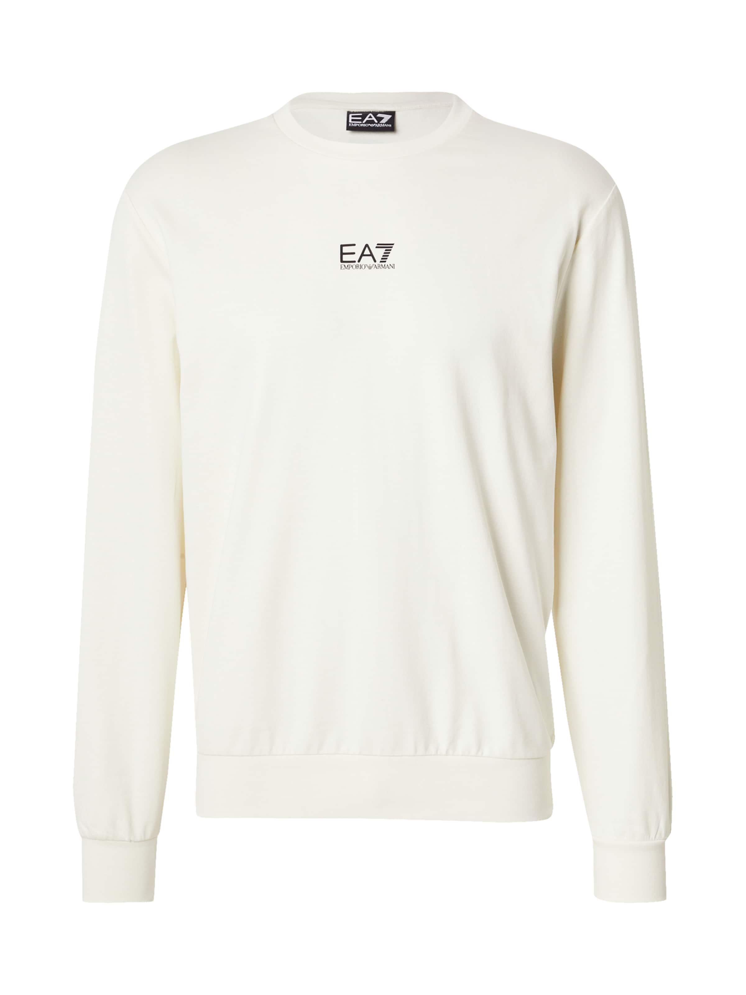 EA7 Emporio Armani Sweatshirt in Beige: front