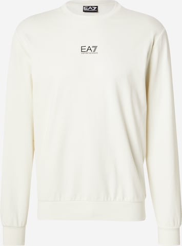 EA7 Emporio Armani Sweatshirt in Beige: front