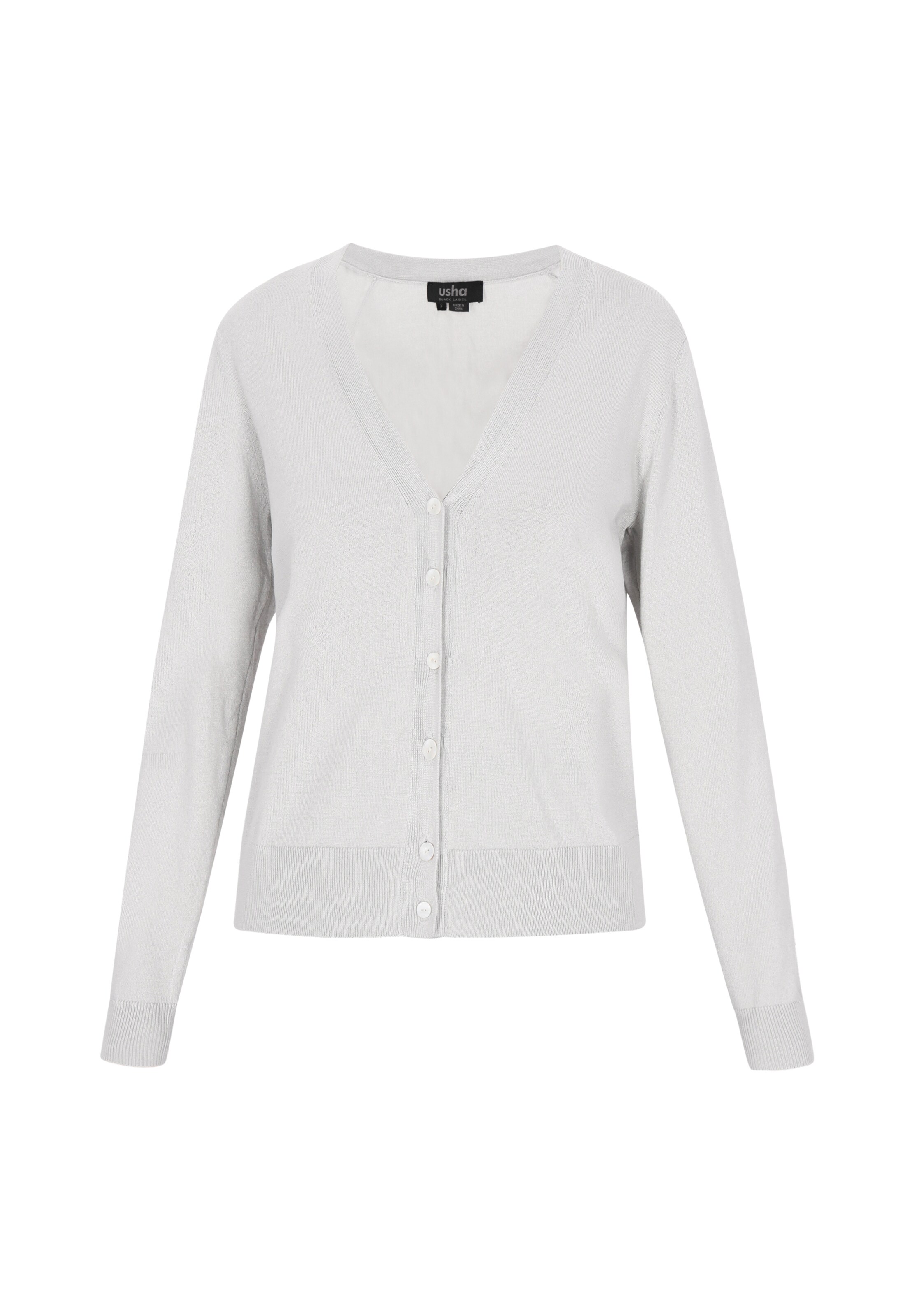 usha BLACK LABEL Strickjacke in Grau: Vorderseite