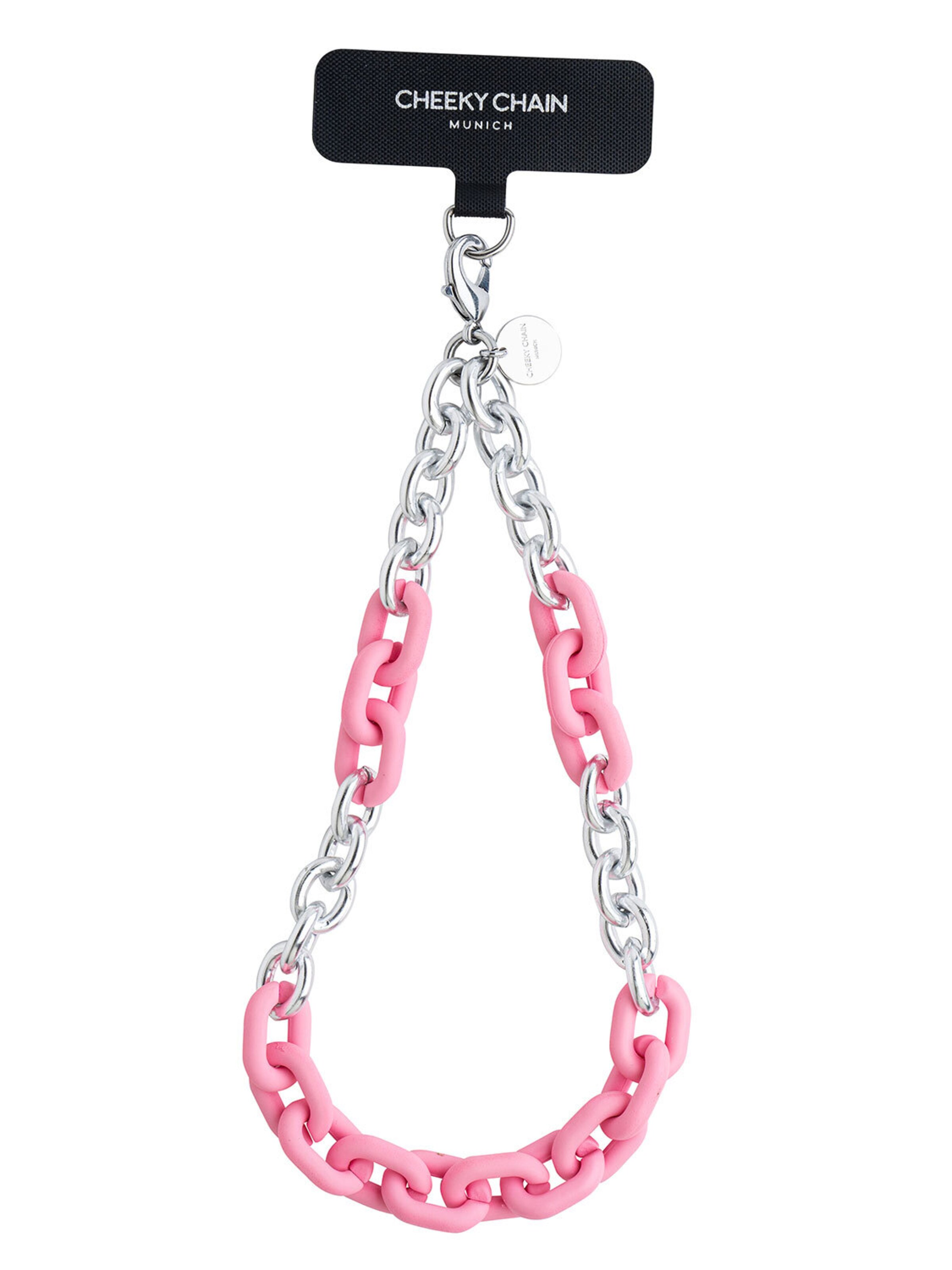 Protection pour Smartphone 'Lio' Cheeky Chain Munich en argent : devant