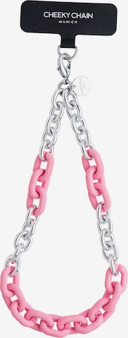 Cheeky Chain Munich Smartphonehoesje 'Lio' in Zilver: voorkant