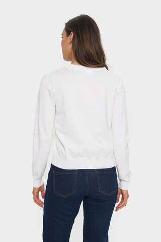SAINT TROPEZ Pullover 'Valentina' in Weiß