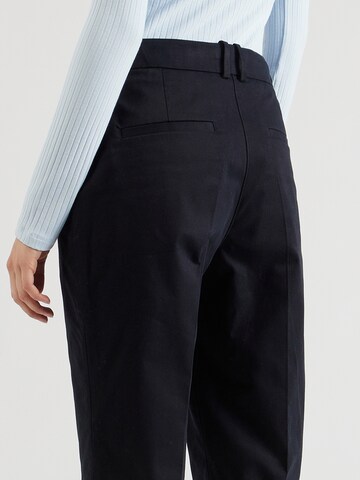 ESPRIT Regular Trousers with creases in Black