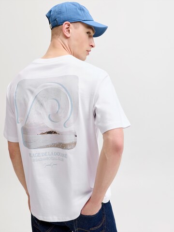 T-Shirt 'JORHyeres' JACK & JONES en blanc : devant