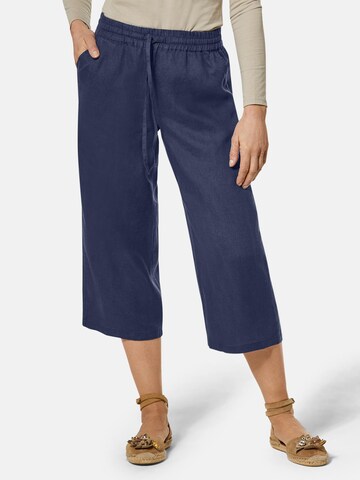Goldner Loosefit Hose in Blau: Vorderseite