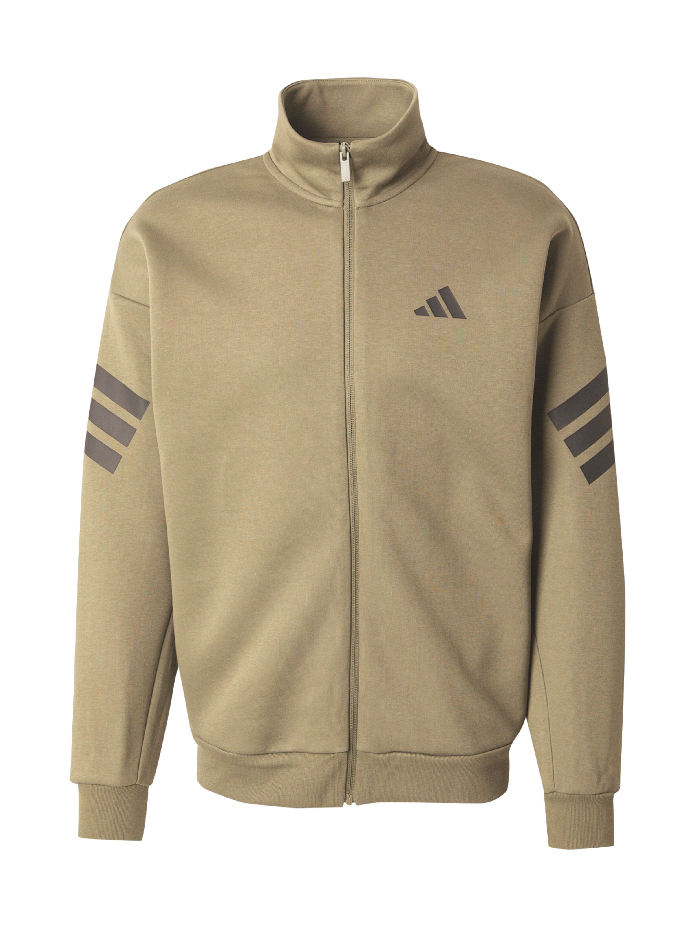 Bluză cu fermoar sport de la ADIDAS SPORTSWEAR pe verde: față