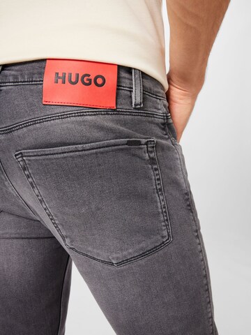 HUGO Slimfit Jeans '734' in Grau