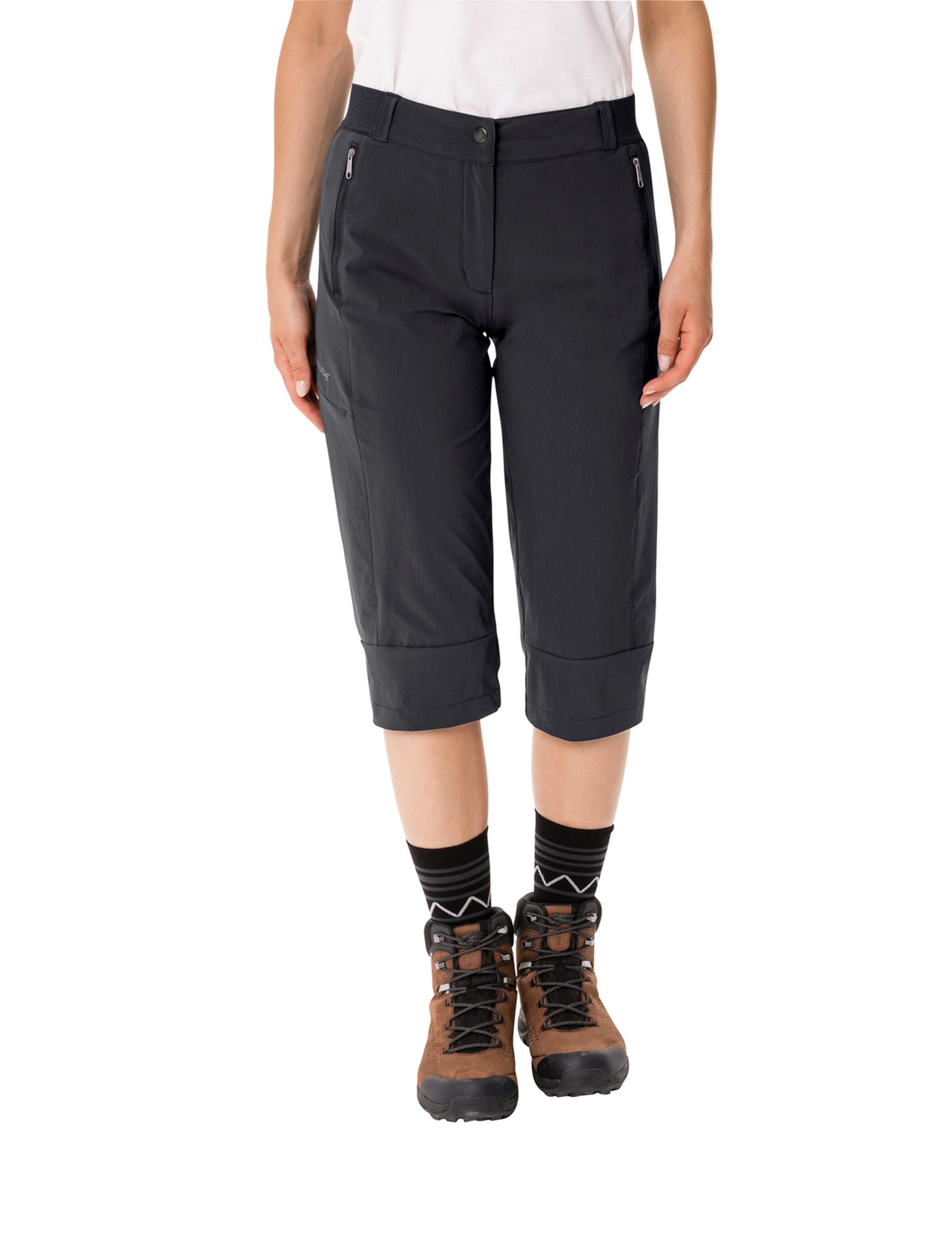 VAUDE Regular Outdoorhose 'Farley  III' in Schwarz: Vorderseite