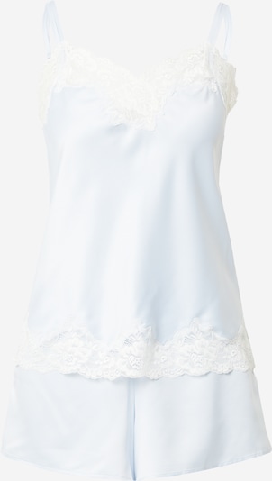 Lauren Ralph Lauren Kratke hlače za spanje 'SIGNATURE' | pastelno modra / bela barva, Prikaz izdelka