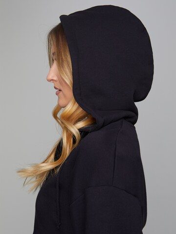 ABOUT YOU x Sharlota Zip-Up Hoodie 'Inaya' in Black