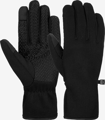 REUSCH Athletic Gloves 'Mate' in Black: front