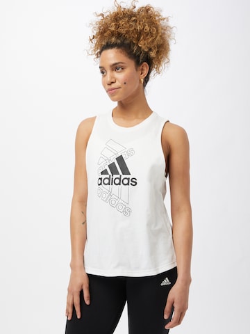 ADIDAS SPORTSWEARSportski top - bijela boja: prednji dio