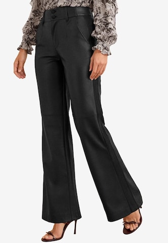 love & roses Wide Leg Bukser i sort: forside