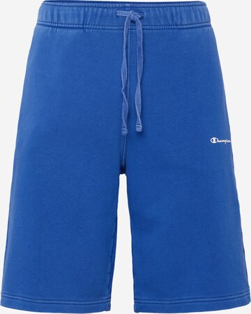 Pantaloni de la Champion Authentic Athletic Apparel pe albastru: față