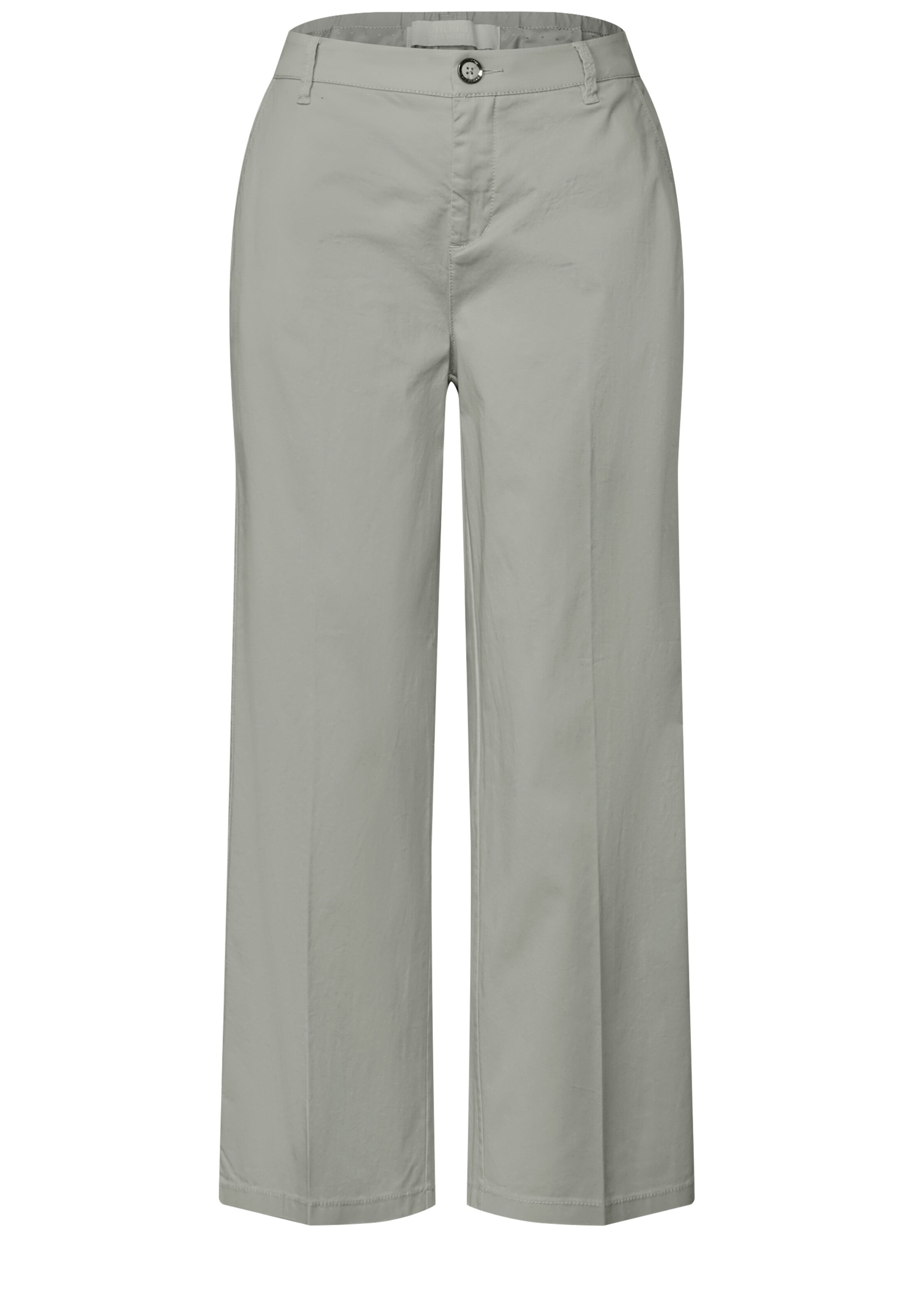 STREET ONE Regular Chinohose in Grün: Vorderseite