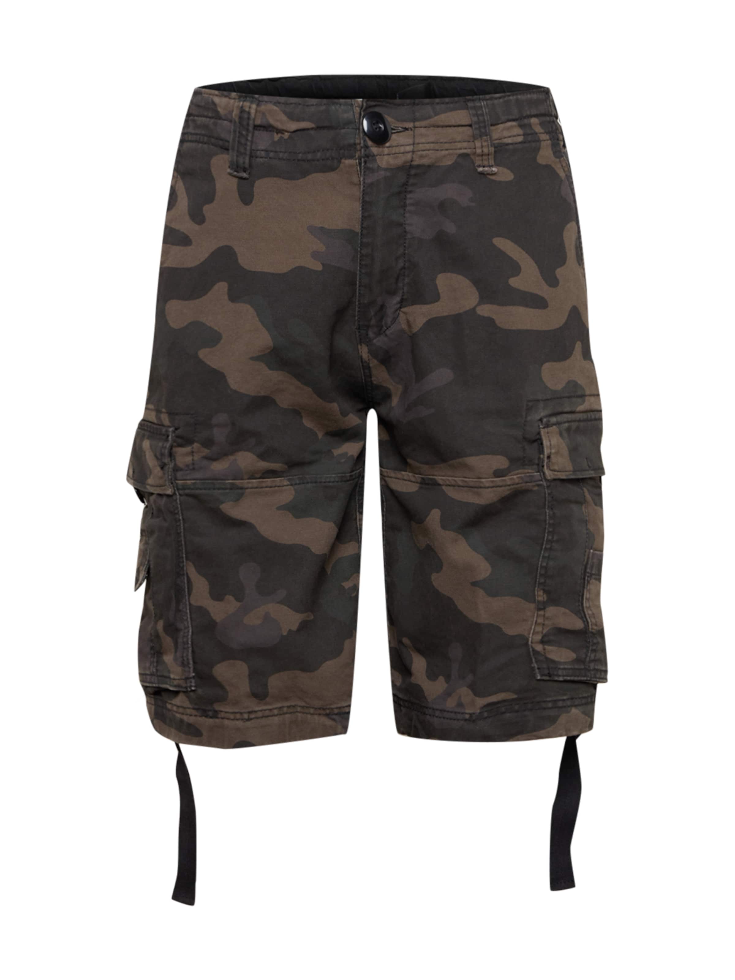 Regular Pantalon cargo Brandit en vert : devant