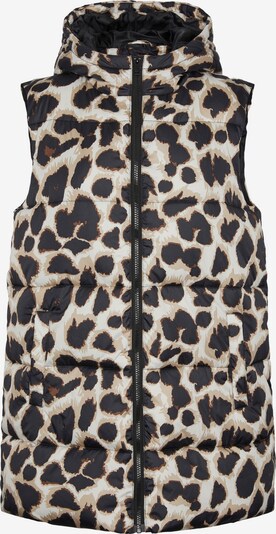 PIECES Gilet 'Bee' en beige / mastic / pueblo / noir, Vue avec produit