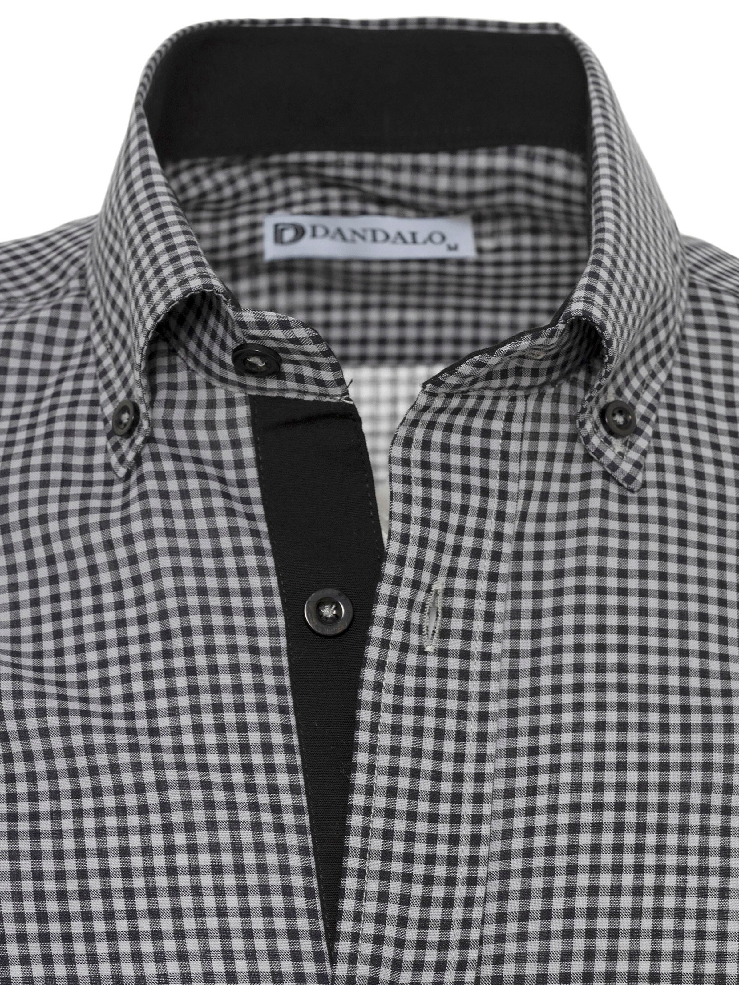 Dandalo Regular fit Риза 'Luciano' в черно