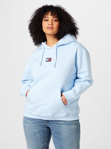 Tommy Jeans Curve Tréning póló - kék: elől