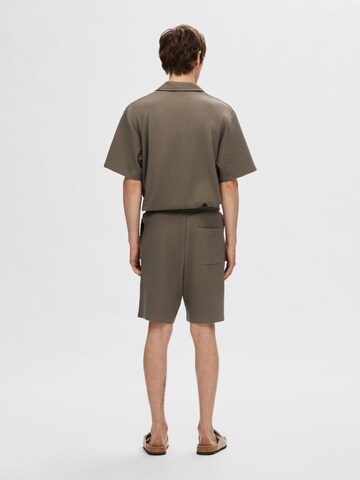 Loosefit Pantalon SELECTED HOMME en marron