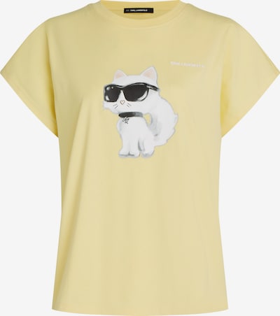 Marškinėliai 'Ikon Choupette' iš Karl Lagerfeld, spalva – geltona / juoda / balta, Prekių apžvalga