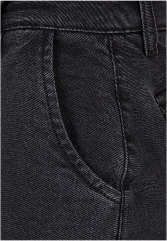 Urban Classics Wide Leg Cargojeans in Schwarz