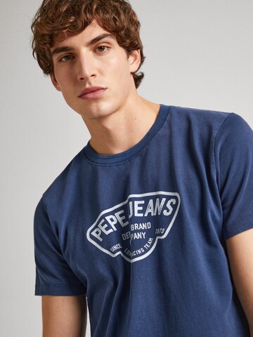 Pepe Jeans T-shirt 'Cherry' i blå