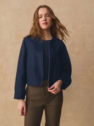 Next Tussenjas in Blauw: voorkant