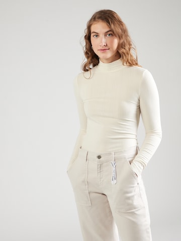 Maglietta di QS in beige: frontale