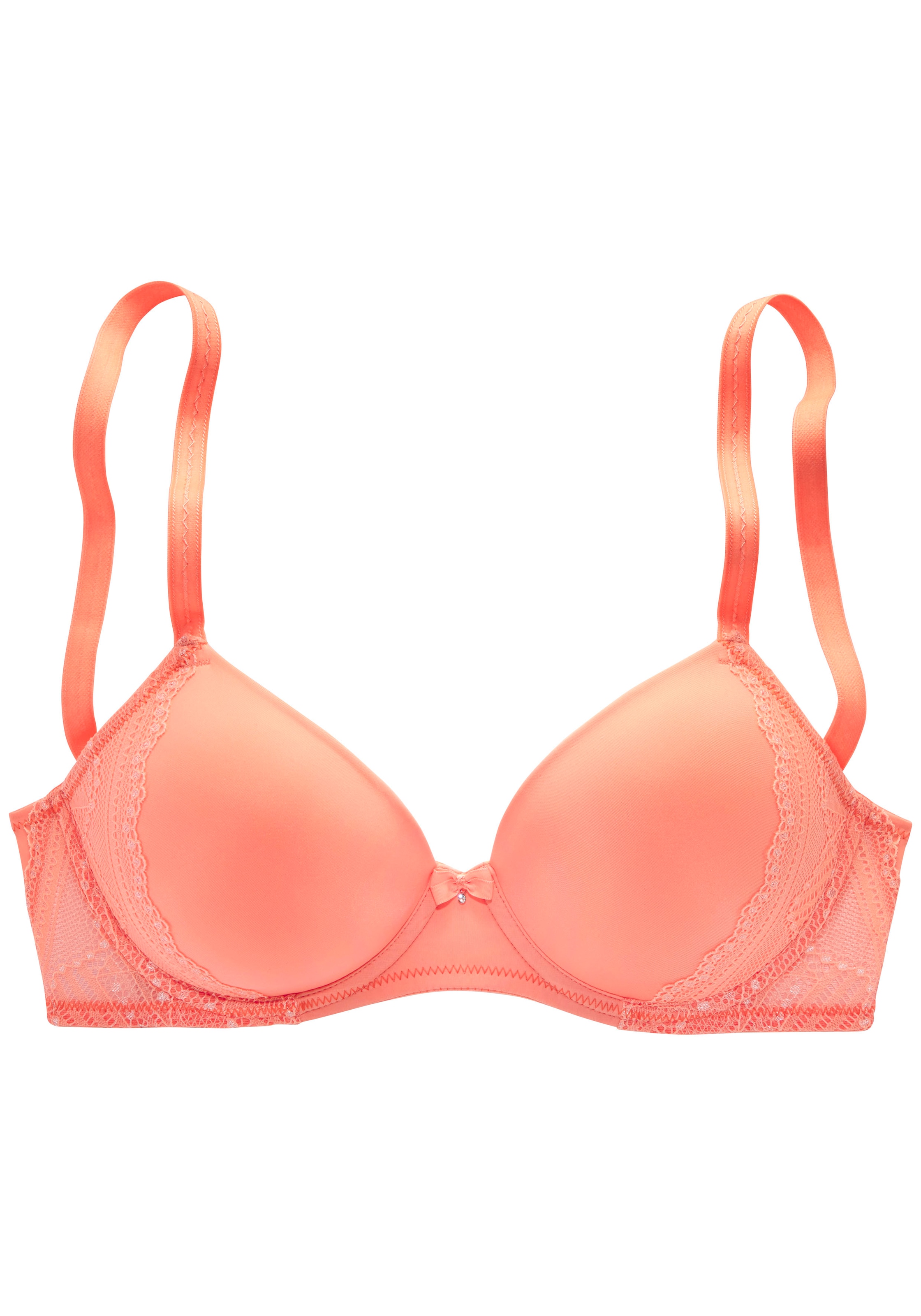 LASCANA T-Shirt Rintaliivi värissä oranssi: etupuoli