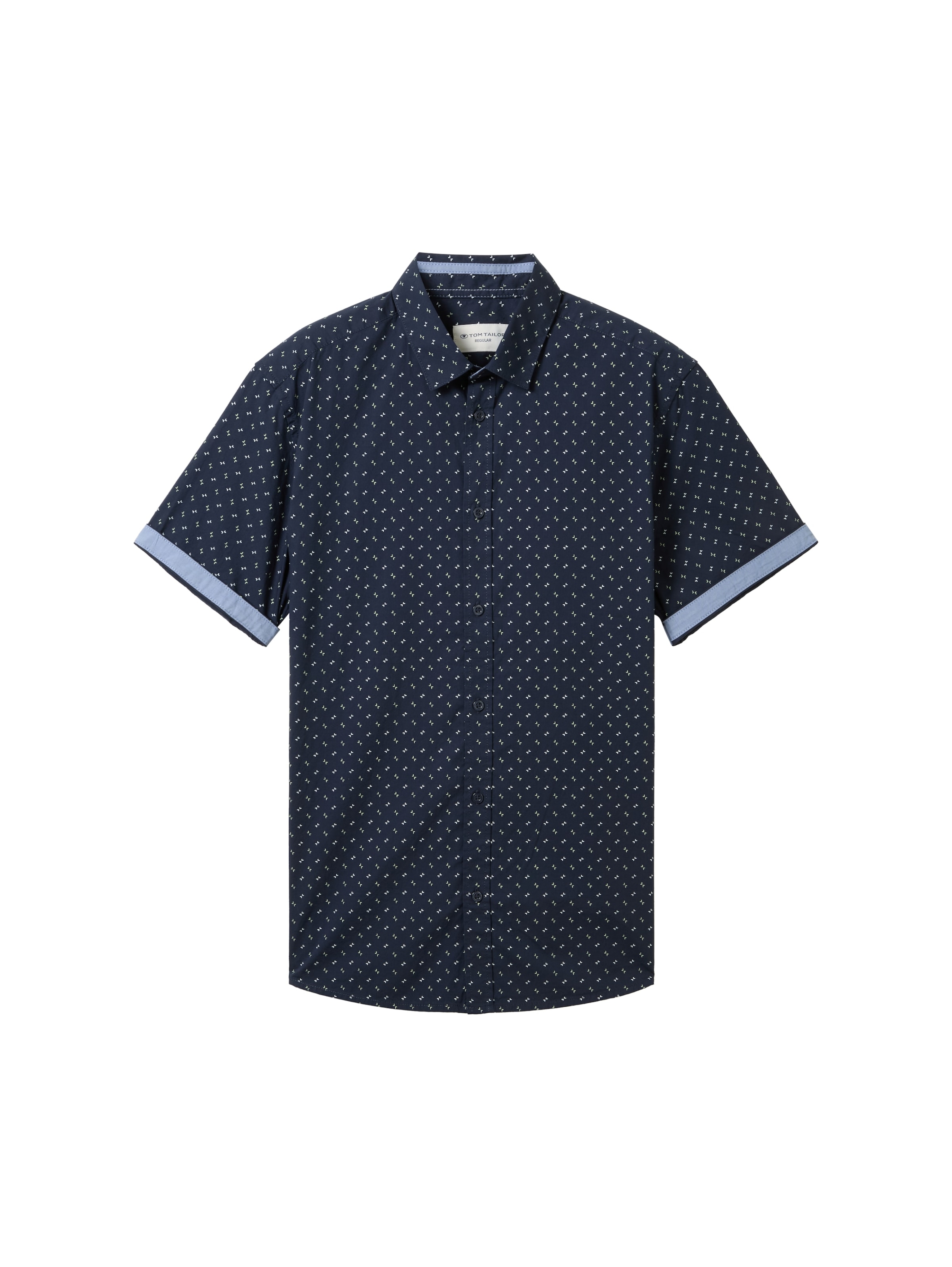 Coupe regular Chemise TOM TAILOR en bleu : devant