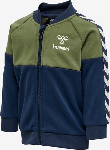 Hummel Athletic Zip-Up Hoodie 'OLEK' in Blue